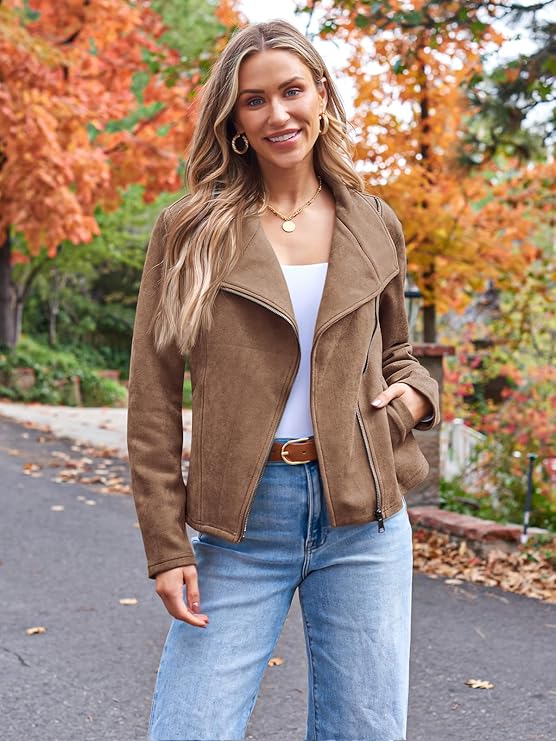 Stylish and Cozy: AUTOMET Women’s Faux Leather Jacket Review