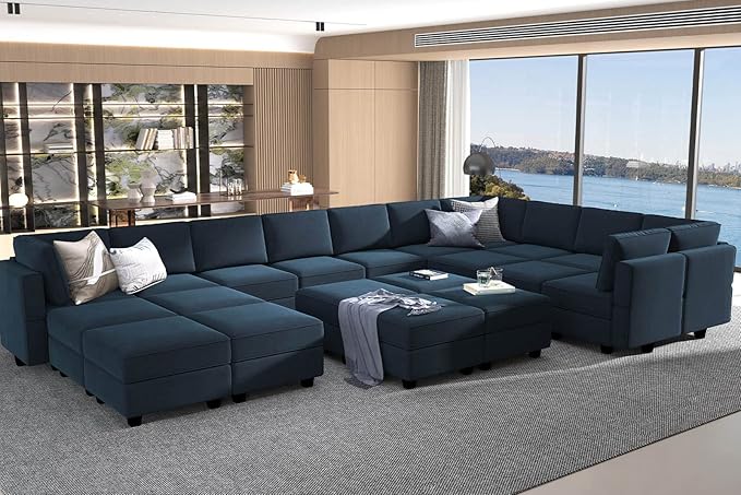 Belffin Modular Large Sectional Sofa – A Spacious and Stylish Addition to Your Home