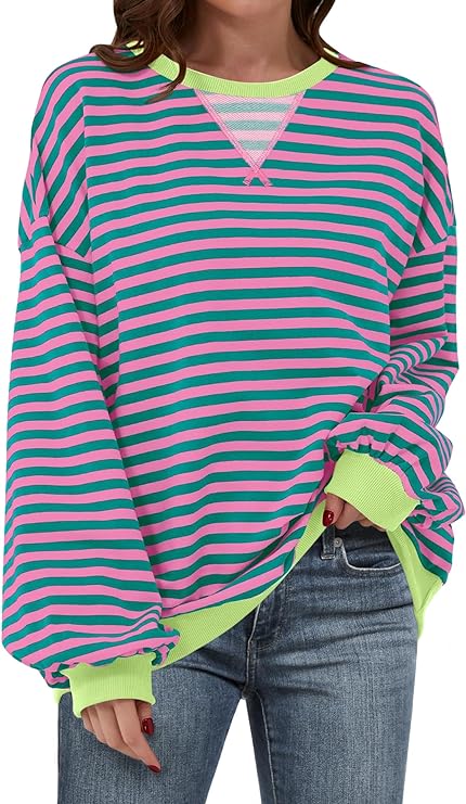 ANRABESS Women Striped Sweatshirt – Your Perfect Fall Fashion Essential